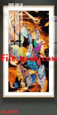 Tải xuống file tranh gốc File gốc in bộ tranh decor treo tráng gương canvas FA4717 (PSD/TIFF)