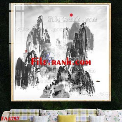File ảnh gốc File gốc in bộ tranh decor treo tráng gương canvas FA4727 không vỡ nét