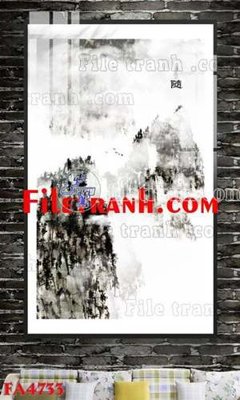 File tranh gốc File gốc in bộ tranh decor treo tráng gương canvas FA4733 chủ đề hiện đại