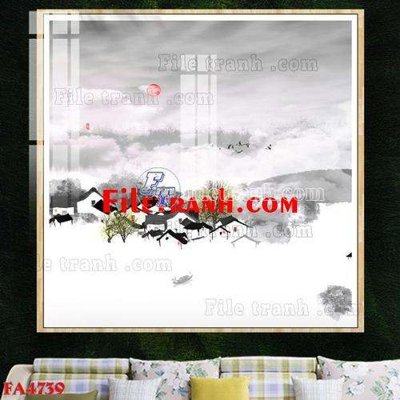 Tải file File gốc in bộ tranh decor treo tráng gương canvas FA4739 (gốc) in ấn chất lượng