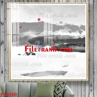 Tải về hình ảnh gốc File gốc in bộ tranh decor treo tráng gương canvas FA4740 sắc nét
