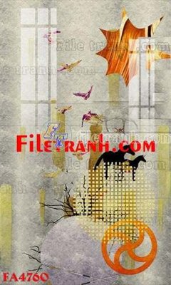 File tranh File gốc in bộ tranh decor treo tráng gương canvas FA4760 (gốc) chủ đề thành phố