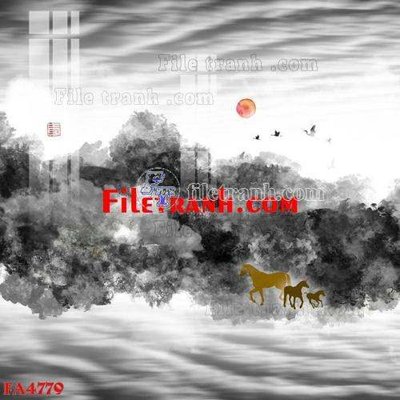 File tranh File gốc in bộ tranh decor treo tráng gương canvas FA4779 (gốc) in film