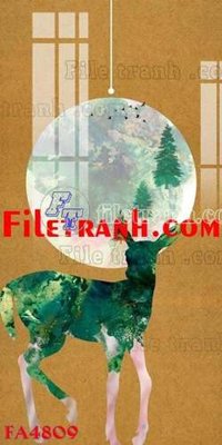 Tải về hình ảnh gốc File gốc in bộ tranh decor treo tráng gương canvas FA4809 sắc nét