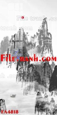 File gốc File gốc in bộ tranh decor treo tráng gương canvas FA4818 (cho in UV) siêu nét
