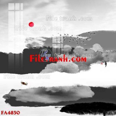 File in ấn File gốc in bộ tranh decor treo tráng gương canvas FA4830 (bản gốc) sắc nét