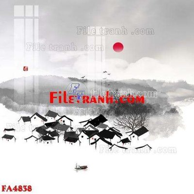 File gốc in tráng gương File gốc in bộ tranh decor treo tráng gương canvas FA4838 chi tiết