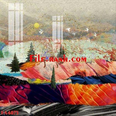 File PSD File gốc in bộ tranh decor treo tráng gương canvas FA4873 (chất lượng in ấn)