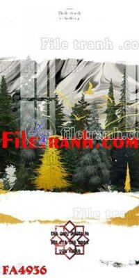 File tranh gốc File gốc in bộ tranh decor treo tráng gương canvas FA4936 (bản quyền) file PSD