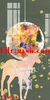 File ảnh File gốc in bộ tranh decor treo tráng gương canvas FA4944 (gốc) trang trí khách sạn