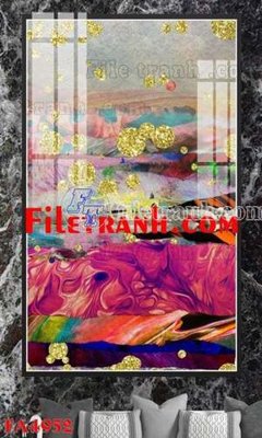 File tranh File gốc in bộ tranh decor treo tráng gương canvas FA4952 (bản gốc) treo quán cafe