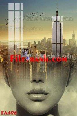 File gốc File gốc in bộ tranh decor treo tráng gương canvas FA496 (ảnh rõ nét) để in