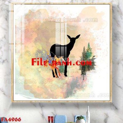 File in trần File gốc in bộ tranh decor treo tráng gương canvas FA4966 (bản gốc) mây trời