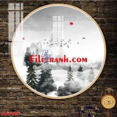 File gốc File gốc in bộ tranh decor treo tráng gương canvas FA4975 (in lụa) tranh thuận buồm