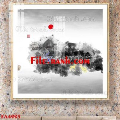 File tranh File gốc in bộ tranh decor treo tráng gương canvas FA4993 (ảnh gốc) in trần nhà