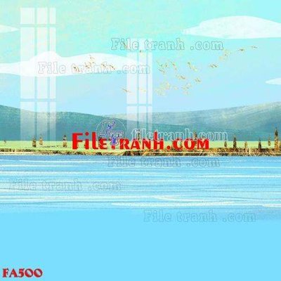 Tải file File gốc in bộ tranh decor treo tráng gương canvas FA500 (gốc) chủ đề hoa sen