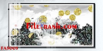 File tranh File gốc in bộ tranh decor treo tráng gương canvas FA5005 (file gốc) chuẩn màu in