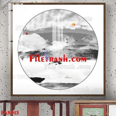 File tranh gốc File gốc in bộ tranh decor treo tráng gương canvas FA5013 (bản đẹp) độc quyền