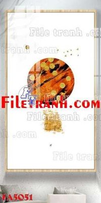 File in trần File gốc in bộ tranh decor treo tráng gương canvas FA5051 (bản gốc) 5D