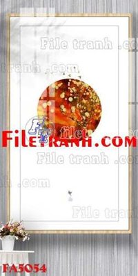 Cung cấp file tranh gốc File gốc in bộ tranh decor treo tráng gương canvas FA5054 độc quyền