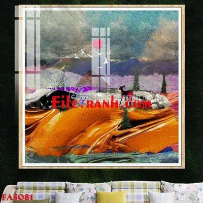 File tranh File gốc in bộ tranh decor treo tráng gương canvas FA5081 (ảnh gốc) độ nét vượt trội