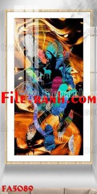 File in ấn File gốc in bộ tranh decor treo tráng gương canvas FA5089 (bản gốc) sắc nét