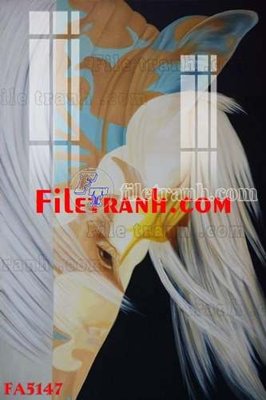 File tranh File gốc in bộ tranh decor treo tráng gương canvas FA5147 (bản gốc) in lụa 5D