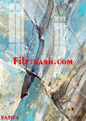 Ảnh gốc File gốc in bộ tranh decor treo tráng gương canvas FA5174 (nét căng) in mica