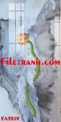 File tranh File gốc in bộ tranh decor treo tráng gương canvas FA5219 (bản gốc) in lụa 3D