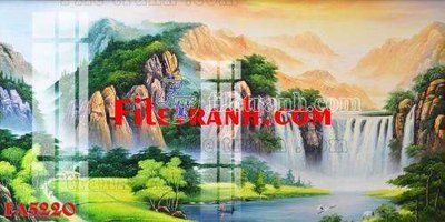 Download file gốc File gốc in bộ tranh decor treo tráng gương canvas FA5220 (in lụa) cao cấp