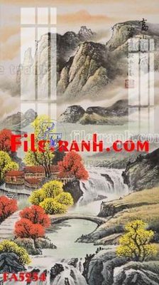 File tranh File gốc in bộ tranh decor treo tráng gương canvas FA5254 (bản gốc) treo phòng ăn