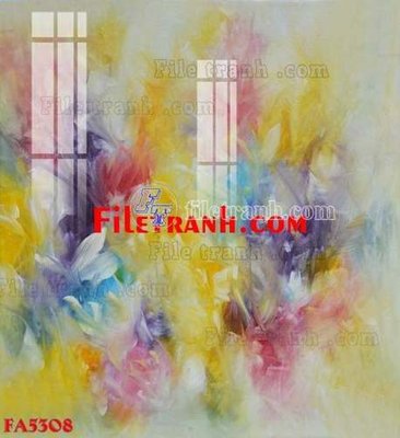 File in trần File gốc in bộ tranh decor treo tráng gương canvas FA5308 (bản gốc) mây trời