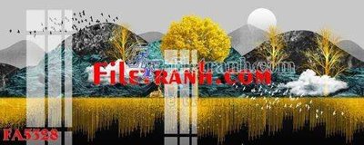File gốc File gốc in bộ tranh decor treo tráng gương canvas FA5328 (in tráng gương) ốp tường