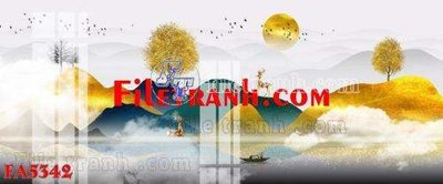 File tranh in mica File gốc in bộ tranh decor treo tráng gương canvas FA5342 (độ phân giải cao)