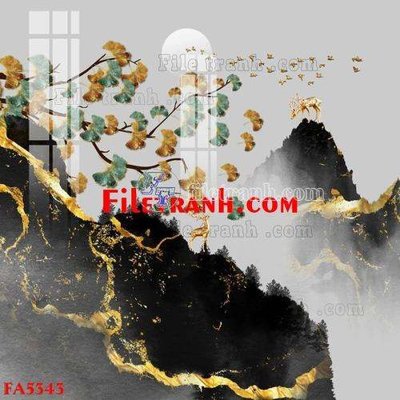 File tranh File gốc in bộ tranh decor treo tráng gương canvas FA5343 (bản gốc) treo phòng ăn