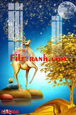 Tải file File gốc in bộ tranh decor treo tráng gương canvas FA5366 (ảnh gốc) in tráng gương