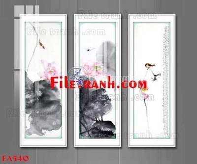 File in trần File gốc in bộ tranh decor treo tráng gương canvas FA540 (file gốc) xuyên sáng