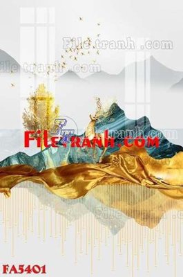 File PSD File gốc in bộ tranh decor treo tráng gương canvas FA5401 (gốc) tách lớp chi tiết