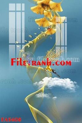 File gốc File gốc in bộ tranh decor treo tráng gương canvas FA5408 (trang trí) phòng ngủ