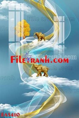 File tranh File gốc in bộ tranh decor treo tráng gương canvas FA5410 (gốc) in film