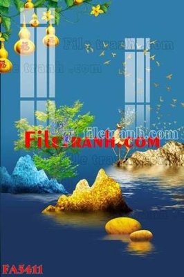 File ảnh File gốc in bộ tranh decor treo tráng gương canvas FA5411 (gốc) in biển hiệu