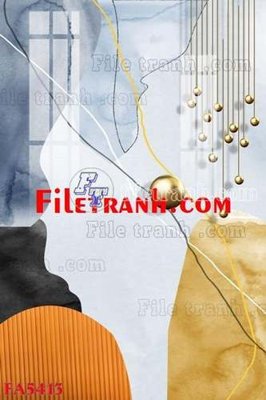File tranh gốc File gốc in bộ tranh decor treo tráng gương canvas FA5413 (bản quyền) Filetranh.com