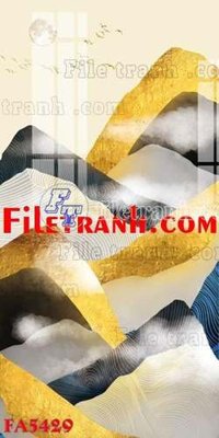 File gốc File gốc in bộ tranh decor treo tráng gương canvas FA5429 (vector) cho in ấn