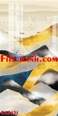 File in ấn File gốc in bộ tranh decor treo tráng gương canvas FA5431 (bản gốc) sắc nét