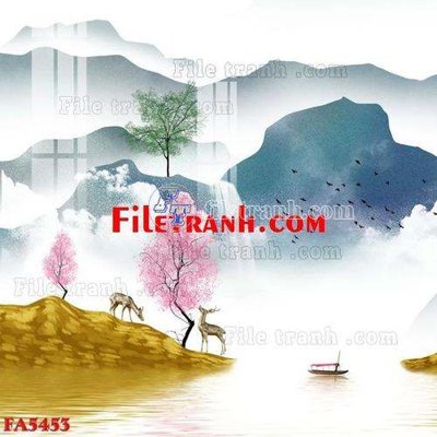 File gốc File gốc in bộ tranh decor treo tráng gương canvas FA5453 cho in ấn và thiết kế