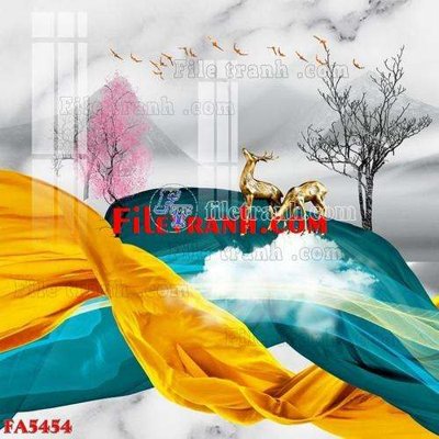 Tải file gốc File gốc in bộ tranh decor treo tráng gương canvas FA5454 (bản PSD) gốc