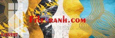 Tải file File gốc in bộ tranh decor treo tráng gương canvas FA5557 (gốc) chủ đề phong thủy