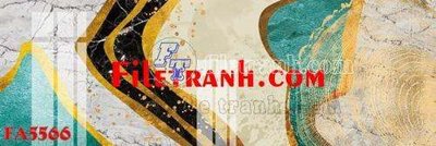 File gốc File gốc in bộ tranh decor treo tráng gương canvas FA5566 (bản quyền) cho in ấn