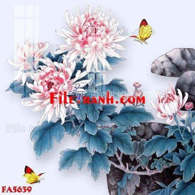 File tranh File gốc in bộ tranh decor treo tráng gương canvas FA5639 (bản gốc) in lụa dán tường
