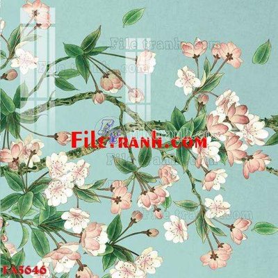 File in trần File gốc in bộ tranh decor treo tráng gương canvas FA5646 (bản gốc) mây trời